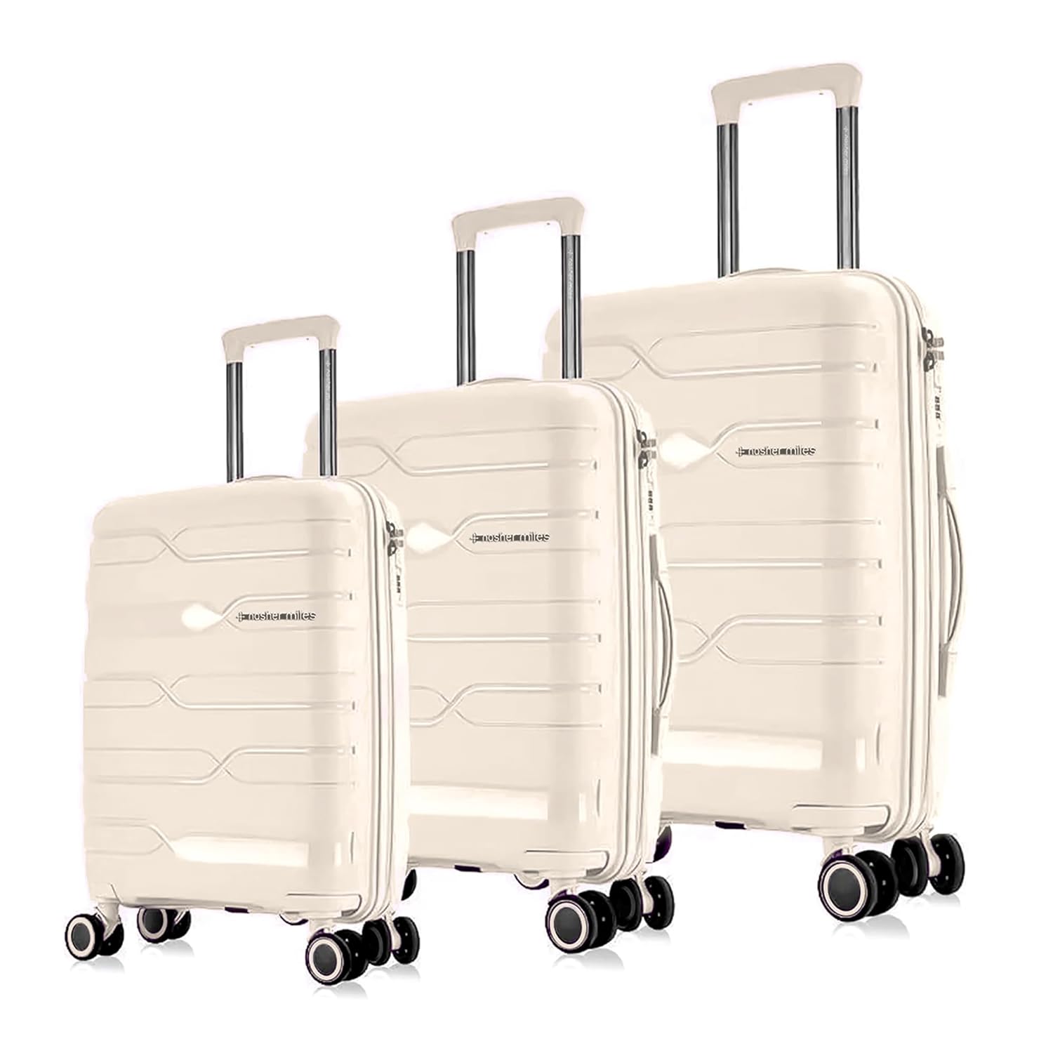 Nasher Miles Paris Hard-Sided Polypropylene Luggage Set of 3 in amazon | Local Monk