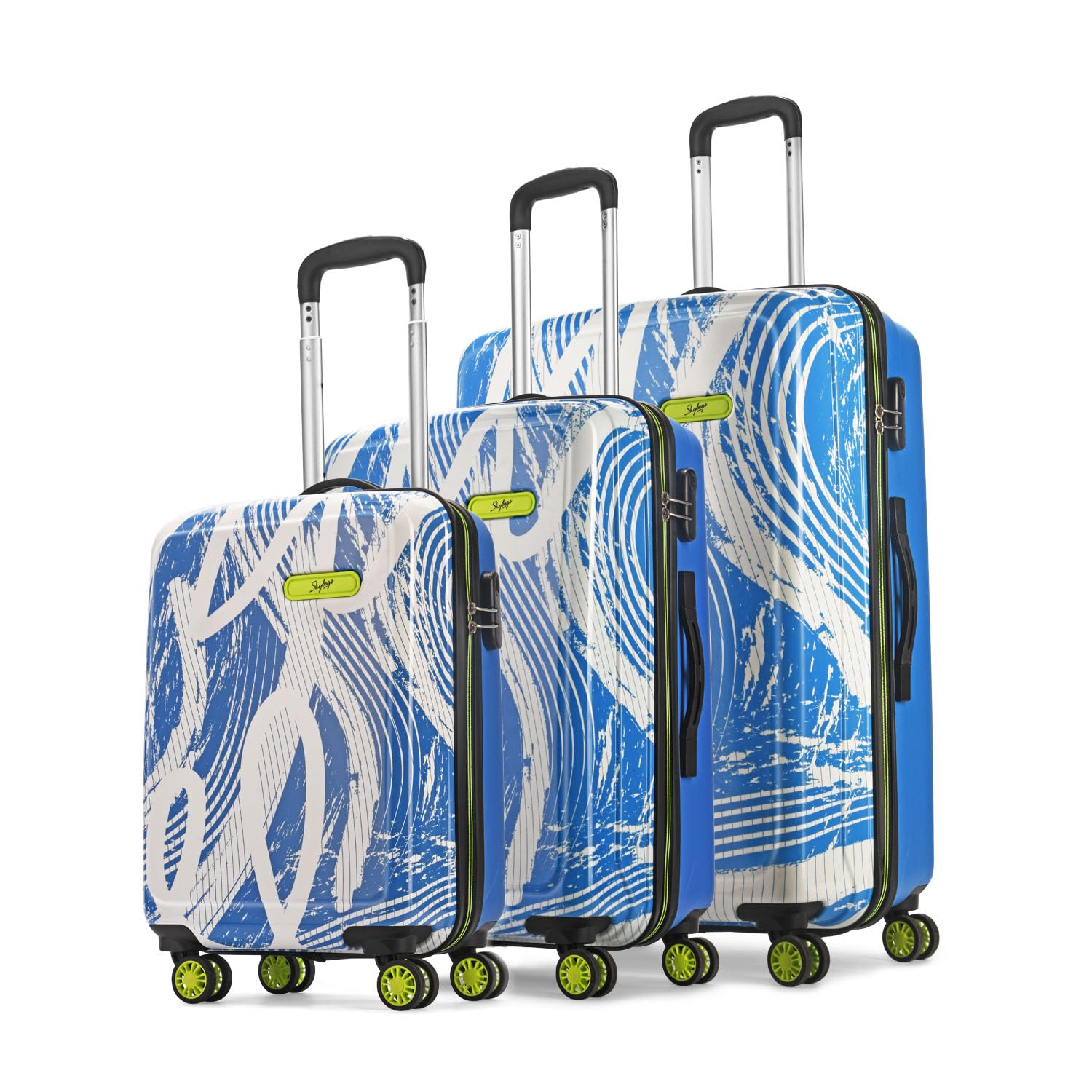 Skybags ABS Stroke Hard Spinner Luggage set of 3 in Amazon | Local Monk