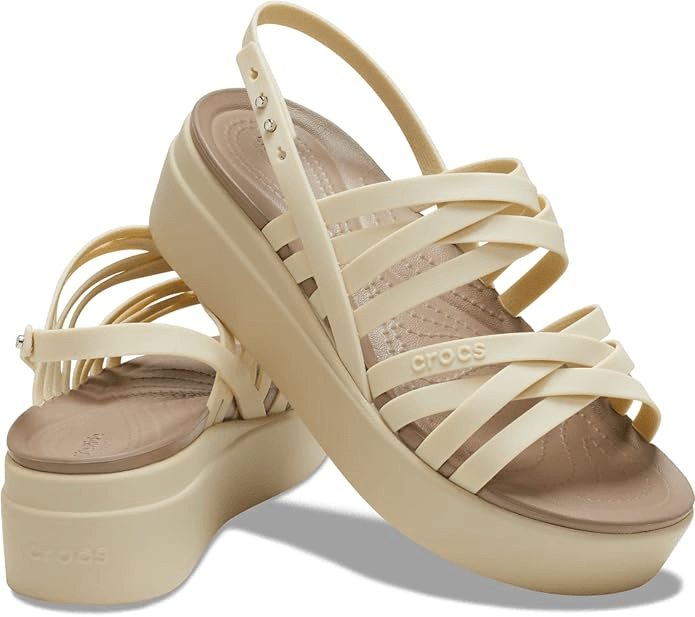 Crocs Brooklyn Strappy Low Wedge Sandal in Amazon India | Local Monk