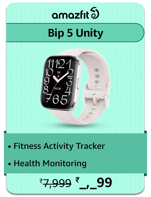 Amazfit Bip 5 Unity Smartwatch on Amazon Prime day Sale | Local Monk