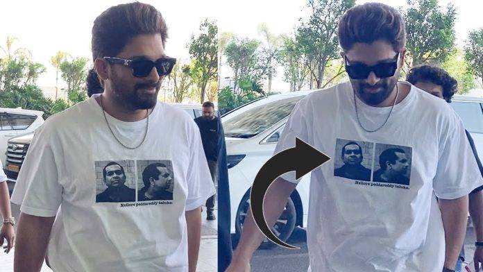 Allu Arjun Sparks Controversy with Satirical T-Shirt: A Nod to Pawan Kalyan Fans?